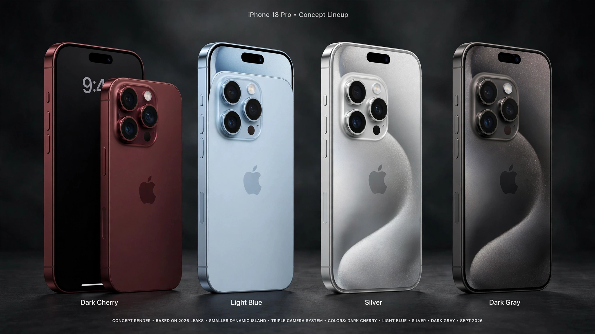 iPhone 18 Concept Lineup